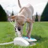 Outdoor Dog Water Fountain Dog Sprinkler Dog Paw Drinking Step on Fountain Dog Toy for Drinking 2 Spray Modes 66in Water Hose