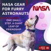 Nylon Dog Collar Adjustable for Large Dogs Small Medium Dogs Collar with Durable Plastic Buckle 14-23 inch Neck x 1 inch Wide Purple Nasa Color