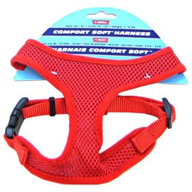 Coastal Pet Comfort Soft Adjustable Harness (Option: Red)