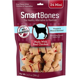 SmartBones Chicken & Vegetable Dog Chews (Option: Mini)