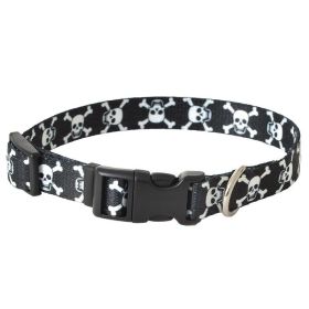 Pet Attire Styles Skulls Adjustable Dog Collar (Option: 10")