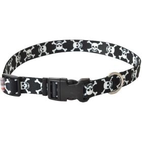 Pet Attire Styles Skulls Adjustable Dog Collar (Option: 18")