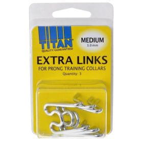 Titan Extra Links for Prong Training Collars (Option: Medium (3.0 mm))