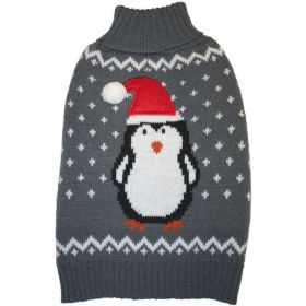 Fashion Pet Gray Penguin Dog Sweater (Option: X Small)