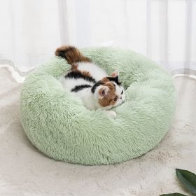 Pet Bed For Dog & Cat; Plush Cat Bed Warm Dog Bed For Indoor Dogs; Plush Dog Bed; Winter Cat Mat (Color: Pink)