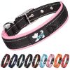 Pet dog collar; diving cloth reflective nylon collar; medium and large dog collar