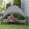 Elevated Pet Dog Bed Tent with Canopy, Pet Puppy Bed Outdoor Tent House, Breathable Portable Dog Cushion with Sun Canopy Double-Layer Camp Tent