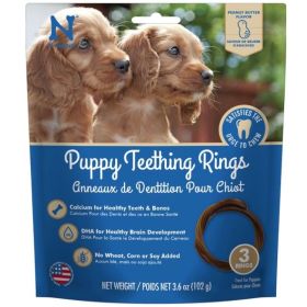 N Bone Puppy Teething Rings Peanut Butter Flavor (Option: 3 count)